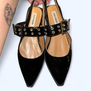 Steve Madden Black Patent Flats